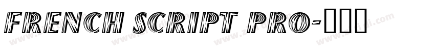 French Script Pro字体转换